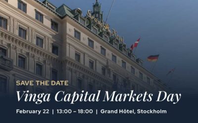 Welcome to Vinga Capital Markets Day in Stockholm, February 22 – 2024